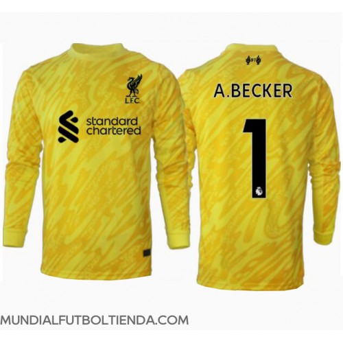 Camiseta Liverpool Alisson Becker #1 Portero Tercera Equipación Replica 2024-25 mangas largas